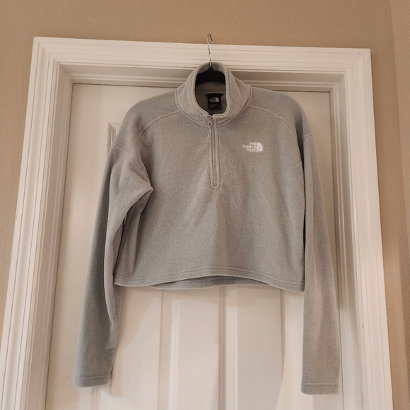 Women's The North Face Polartec Half Zip Cropped Fleece Size Medium - Picture 1 of 6